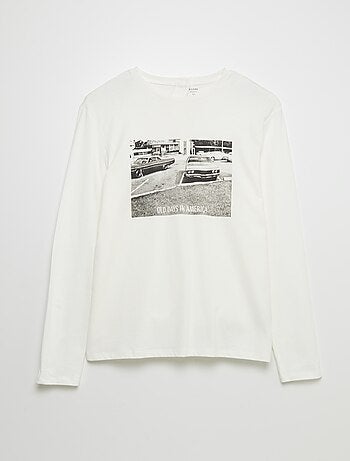 Bedrukt T-shirt - makkelijk aan te trekken collectie