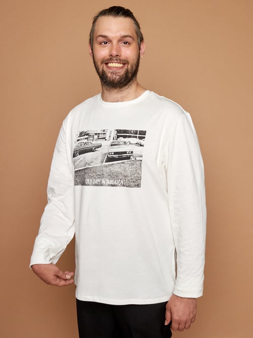 Bedrukt T-shirt - makkelijk aan te trekken collectie - Kiabi