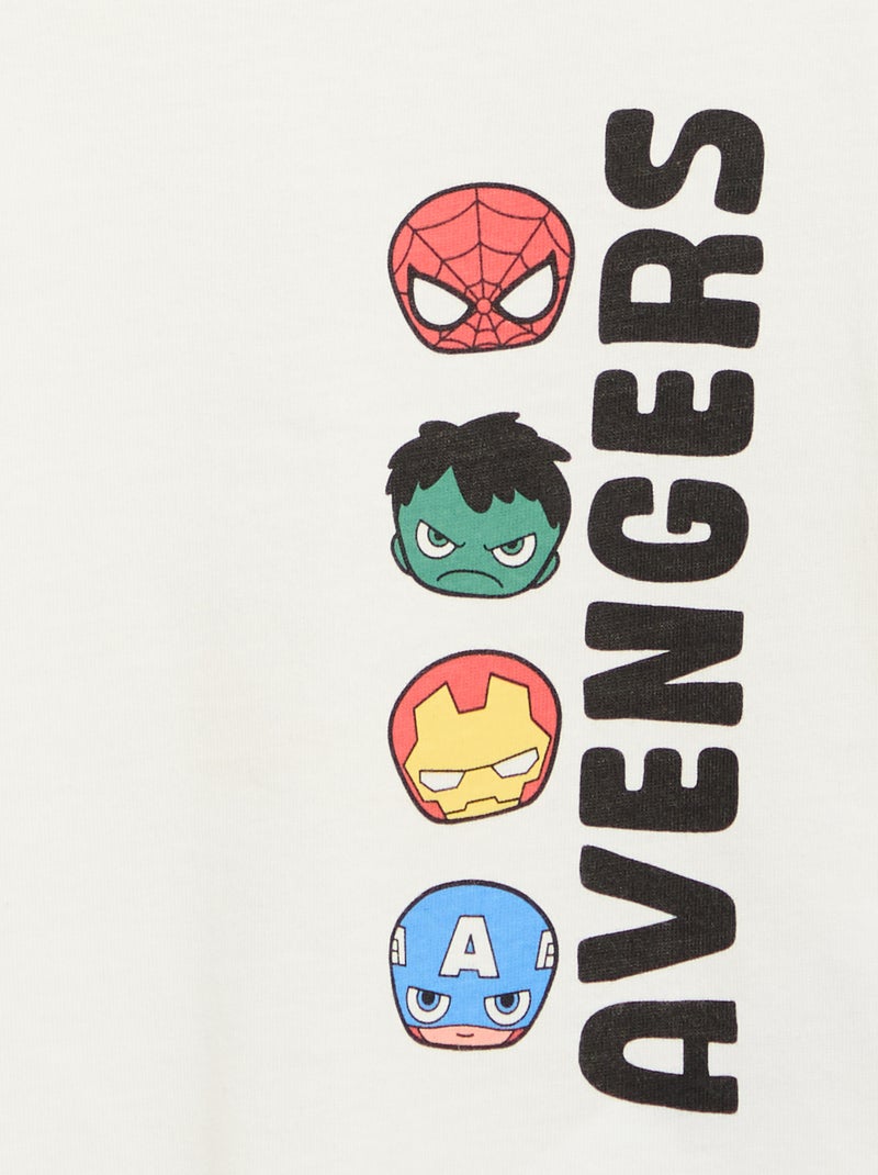 Bedrukt T-shirt 'Marvel' Wit - Kiabi