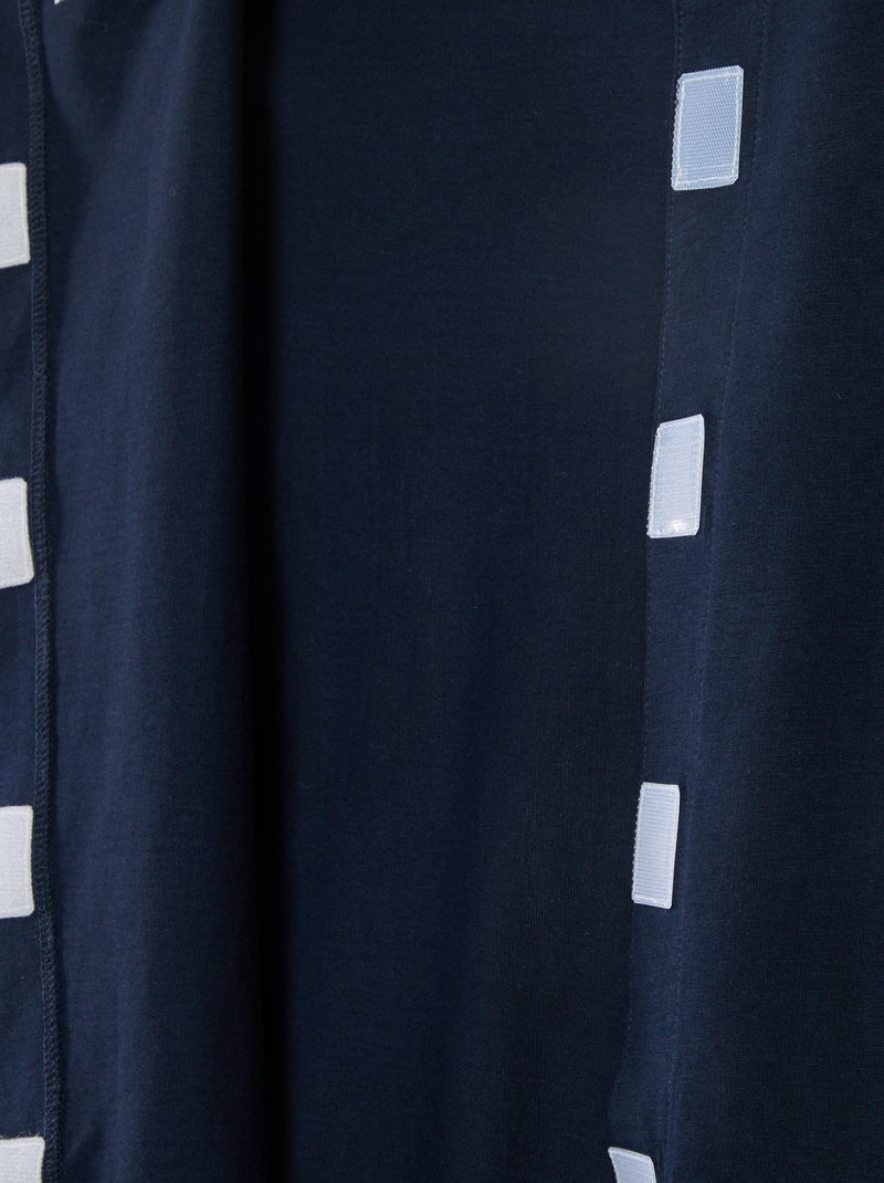 Bedrukt T-shirt met korte mouwen - gemakkelijk aan te trekken collectie Blauw - Kiabi