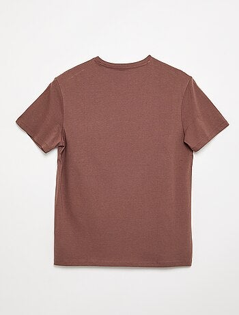 Bedrukt T-shirt met korte mouwen - gemakkelijk aan te trekken collectie