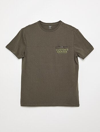 Bedrukt T-shirt met korte mouwen - gemakkelijk aan te trekken collectie
