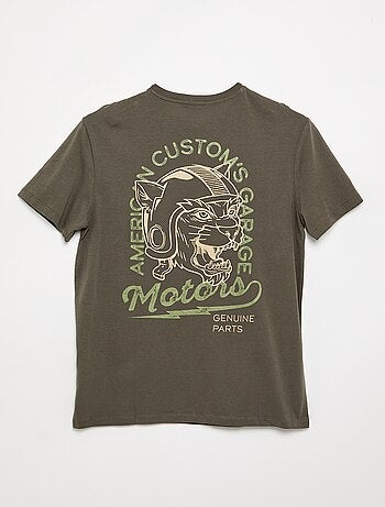 Bedrukt T-shirt met korte mouwen - gemakkelijk aan te trekken collectie