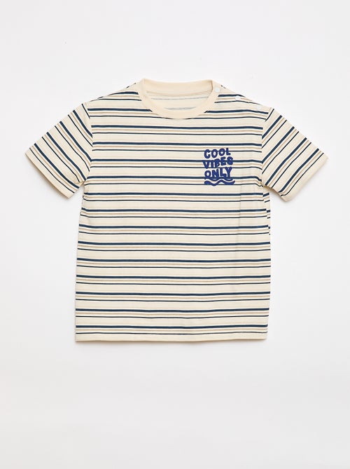 Bedrukt T-shirt met korte mouwen - Makkelijk aan te trekken collectie - Kiabi