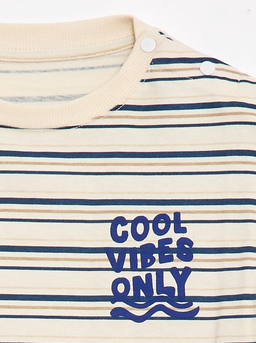 Bedrukt T-shirt met korte mouwen - Makkelijk aan te trekken collectie - Kiabi