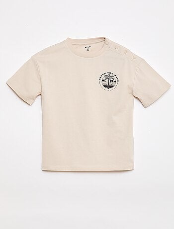 Bedrukt T-shirt met korte mouwen - Makkelijk aan te trekken collectie