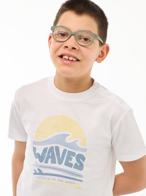 Bedrukt T-shirt met korte mouwen - Makkelijk aan te trekken collectie - Kiabi