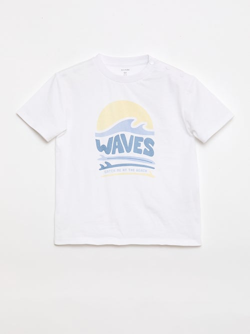 Bedrukt T-shirt met korte mouwen - Makkelijk aan te trekken collectie - Kiabi