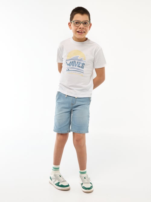 Bedrukt T-shirt met korte mouwen - Makkelijk aan te trekken collectie - Kiabi