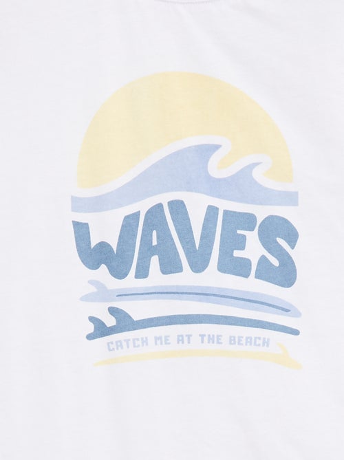 Bedrukt T-shirt met korte mouwen - Makkelijk aan te trekken collectie - Kiabi