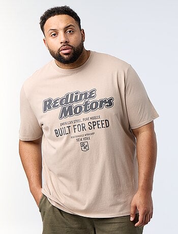 Bedrukt T-shirt met korte mouwen