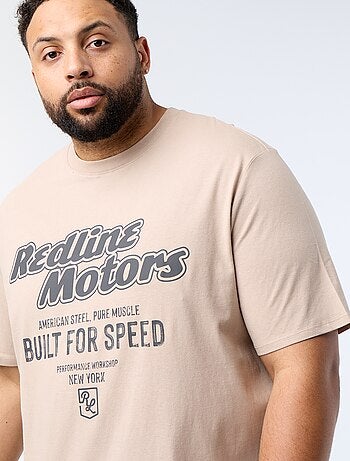 Bedrukt T-shirt met korte mouwen