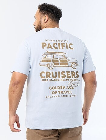 Bedrukt T-shirt met korte mouwen