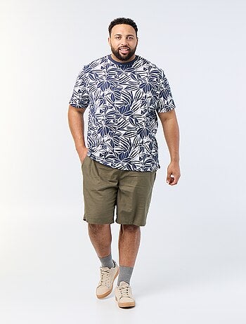 Bedrukt T-shirt met korte mouwen