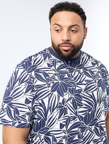 Bedrukt T-shirt met korte mouwen