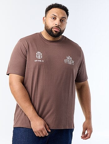 Bedrukt T-shirt met korte mouwen