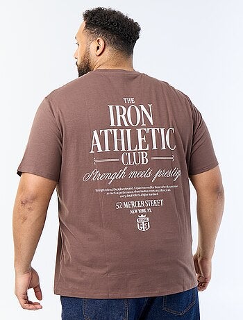 Bedrukt T-shirt met korte mouwen