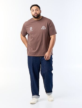 Bedrukt T-shirt met korte mouwen