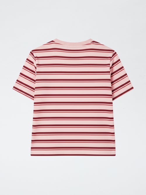 Bedrukt T-shirt met korte mouwen en ronde hals - Kiabi