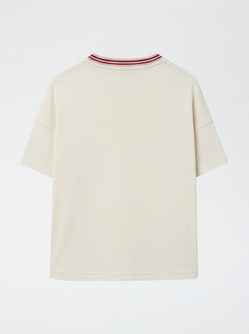 Bedrukt T-shirt met korte mouwen en ronde hals - Kiabi