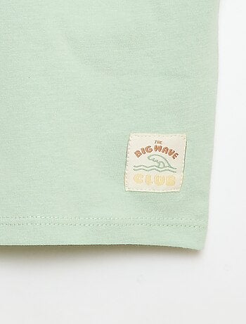 Bedrukt T-shirt met korte mouwen
