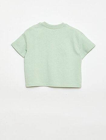 Bedrukt T-shirt met korte mouwen