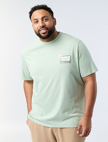 Bedrukt T-shirt met korte mouwen