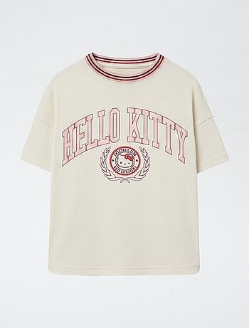 Gestreept T-shirt met 'Hello Kitty'-patch