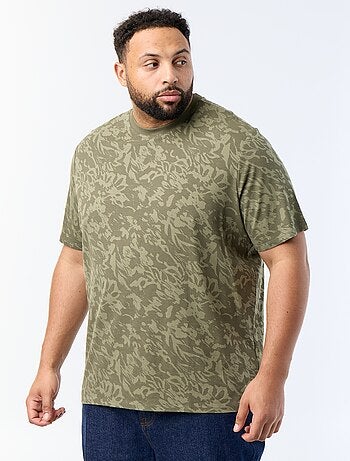 Bedrukt T-shirt met korte mouwen
