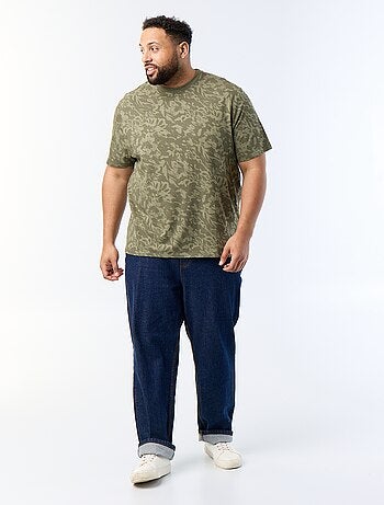 Bedrukt T-shirt met korte mouwen