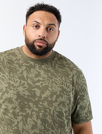 Bedrukt T-shirt met korte mouwen
