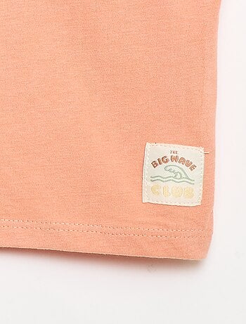 Bedrukt T-shirt met korte mouwen