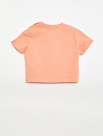 Bedrukt T-shirt met korte mouwen