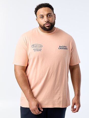 Bedrukt T-shirt met korte mouwen