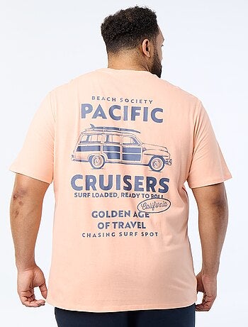 Bedrukt T-shirt met korte mouwen