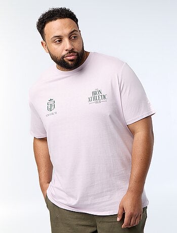 Bedrukt T-shirt met korte mouwen