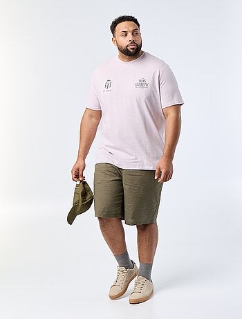 Bedrukt T-shirt met korte mouwen