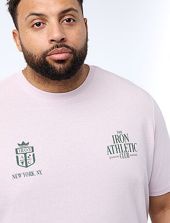 Bedrukt T-shirt met korte mouwen
