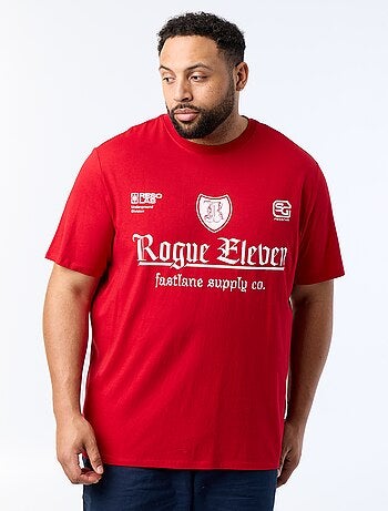 Bedrukt T-shirt met korte mouwen