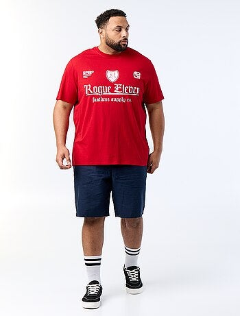 Bedrukt T-shirt met korte mouwen