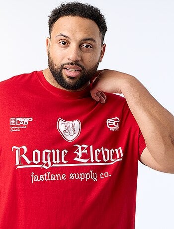 Bedrukt T-shirt met korte mouwen