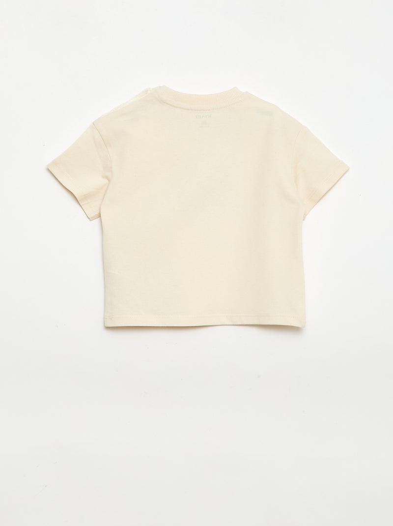 Bedrukt T-shirt met korte mouwen Wit - Kiabi