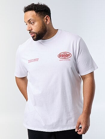 Bedrukt T-shirt met korte mouwen