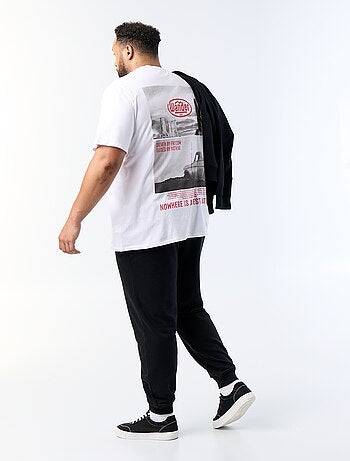 Bedrukt T-shirt met korte mouwen