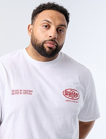 Bedrukt T-shirt met korte mouwen