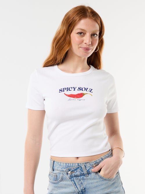 Bedrukt T-shirt met korte mouwen - Kiabi