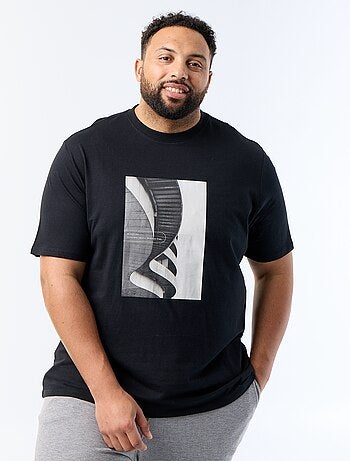 Bedrukt T-shirt met korte mouwen