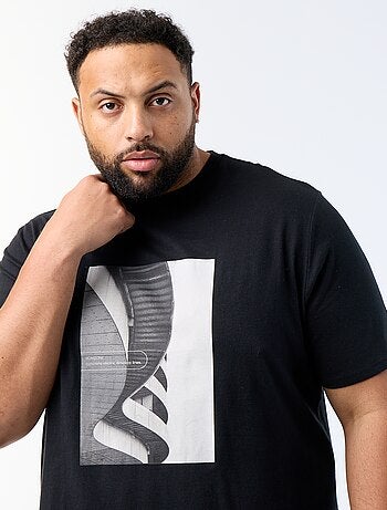 Bedrukt T-shirt met korte mouwen