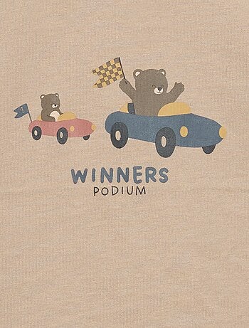 Bedrukt T-shirt met lange mouwen