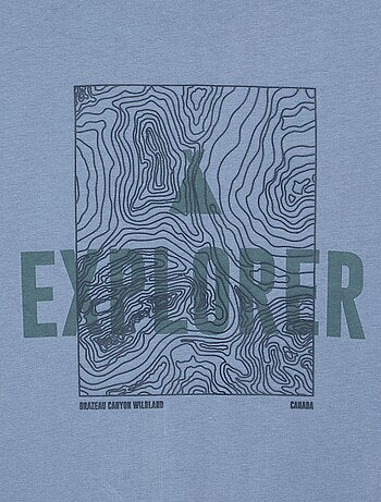 Bedrukt T-shirt met lange mouwen